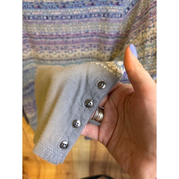 J. Jill Fair Isle Long Sleeved Top Women's Size XL - Picture 3 of 10